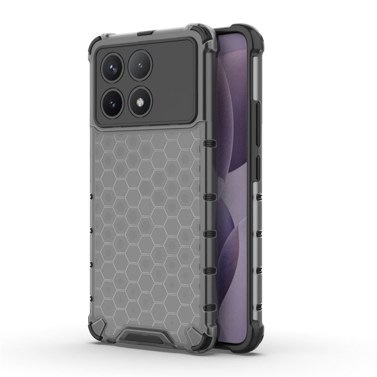 For Redmi K70 Shockproof Honeycomb Phone Case(Black) - Xiaomi Cases by PMC TechLife | Online Shopping South Africa | PMC TechLife | Buy Now Pay Later Mobicred