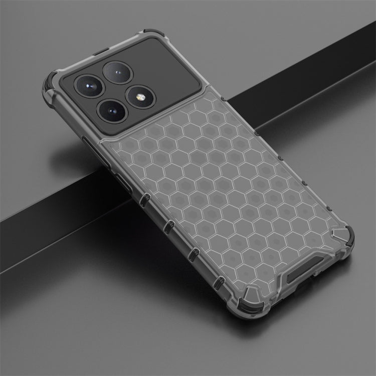 For Redmi K70 Shockproof Honeycomb Phone Case(Black) - Xiaomi Cases by PMC TechLife | Online Shopping South Africa | PMC TechLife | Buy Now Pay Later Mobicred