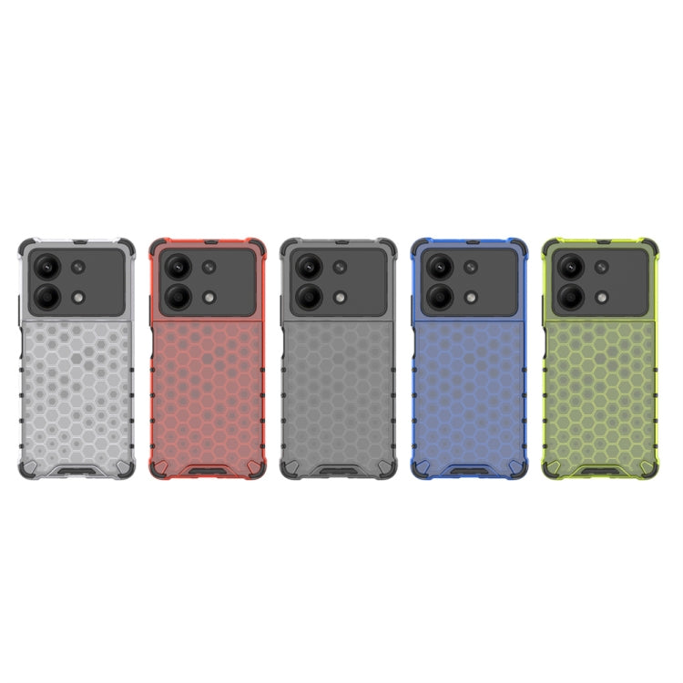 For Redmi Note 13R Pro Shockproof Honeycomb Phone Case(White) - Xiaomi Cases by PMC TechLife | Online Shopping South Africa | PMC TechLife | Buy Now Pay Later Mobicred