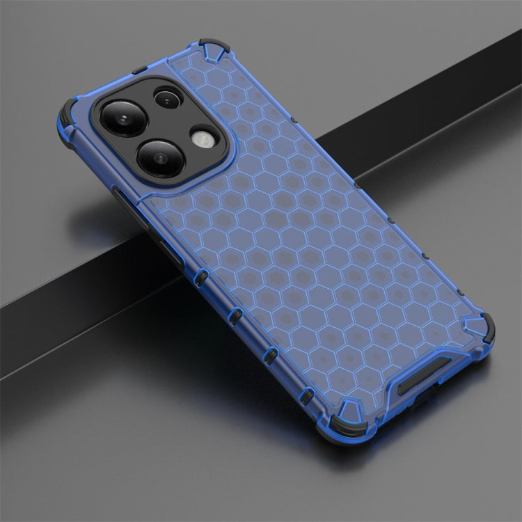 For Redmi Note 13 4G Global Shockproof Honeycomb Phone Case(Blue) - free shipping - PMC TechLife - Order now!