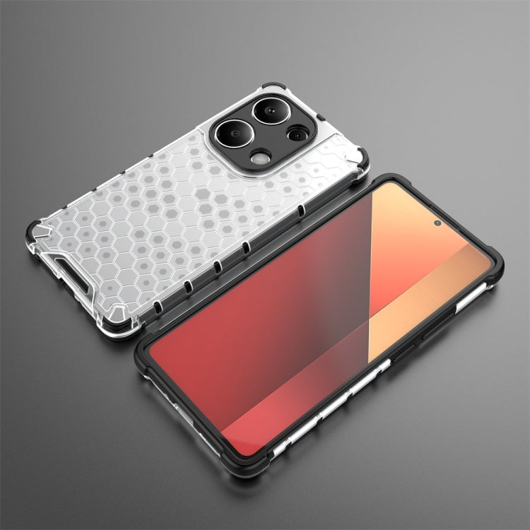 For Redmi Note 13 Pro 4G Shockproof Honeycomb Phone Case(White) - Note 13 Pro Cases by PMC TechLife | Online Shopping South Africa | PMC TechLife | Buy Now Pay Later Mobicred