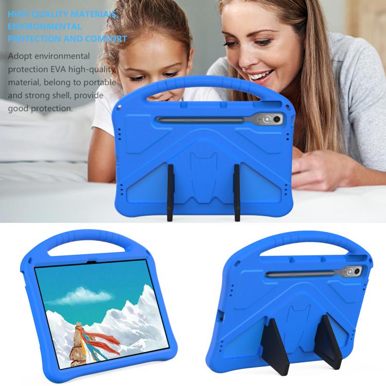 For Lenovo Xiaoxin Pad Pro 12.7 2025 EVA Shockproof Tablet Case with Holder(Blue) - Lenovo by PMC TechLife | Online Shopping South Africa | PMC TechLife | Buy Now Pay Later Mobicred