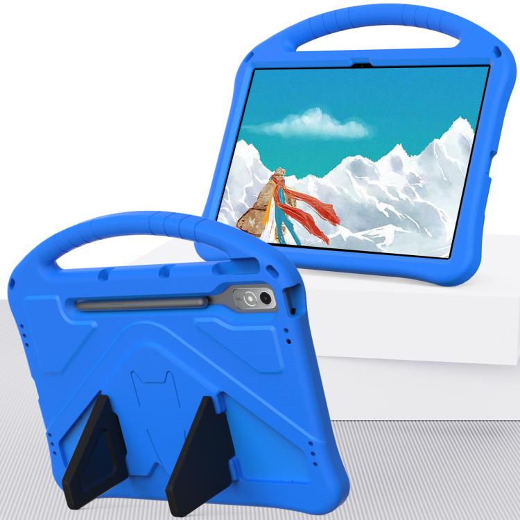 For Lenovo Xiaoxin Pad Pro 12.7 2025 EVA Shockproof Tablet Case with Holder(Blue) - Lenovo by PMC TechLife | Online Shopping South Africa | PMC TechLife | Buy Now Pay Later Mobicred