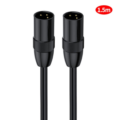 JUNSUNMAY XLR Male to Male Mic Cord 3 Pin Audio Cable Balanced Shielded Cable, Length:1.5m - Microphone Audio Cable & Connector by JUNSUNMAY | Online Shopping South Africa | PMC Jewellery | Buy Now Pay Later Mobicred