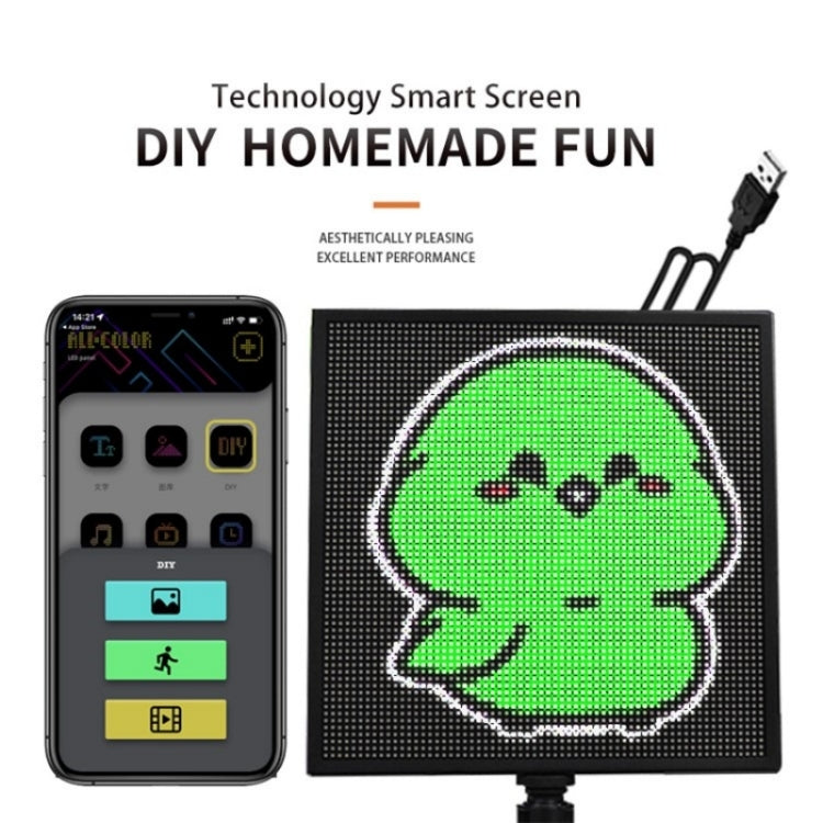 P64L Car Rear Windshield Scrolling Message LED Matrix Panel DIY Text Pattern Expression Screen - Car Monitor by PMC TechLife | Online Shopping South Africa | PMC TechLife | Buy Now Pay Later Mobicred