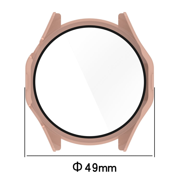 For Huawei Watch GT 4 46mm PC + Tempered Film Integrated Watch Protective Case(Black) - Watch Cases by PMC TechLife | Online Shopping South Africa | PMC TechLife | Buy Now Pay Later Mobicred