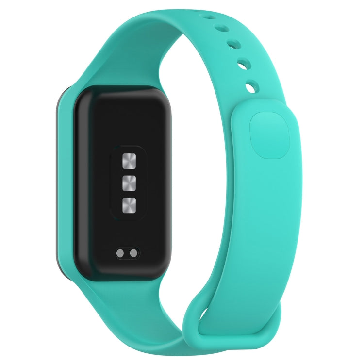 For Xiaomi Mi Band 8 Active Solid Color Integrated Silicone Watch Band(Teal Green) - free shipping - PMC TechLife - Order now!