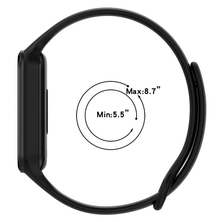 For Xiaomi Mi Band 8 Active Solid Color Integrated Silicone Watch Band(Army Green) - Watch Bands by PMC TechLife | Online Shopping South Africa | PMC TechLife | Buy Now Pay Later Mobicred