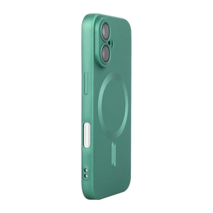 For iPhone 16 Plus ENKAY MagSafe Matte TPU Phone Case with Lens Film(Green) - iPhone 16 Plus Cases by ENKAY | Online Shopping South Africa | PMC Jewellery | Buy Now Pay Later Mobicred