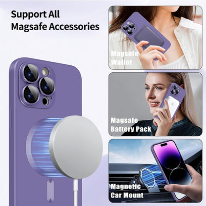 For iPhone 16 Pro ENKAY MagSafe Matte TPU Phone Case with Lens Film(Dark Blue) - iPhone 16 Pro Cases by ENKAY | Online Shopping South Africa | PMC Jewellery | Buy Now Pay Later Mobicred