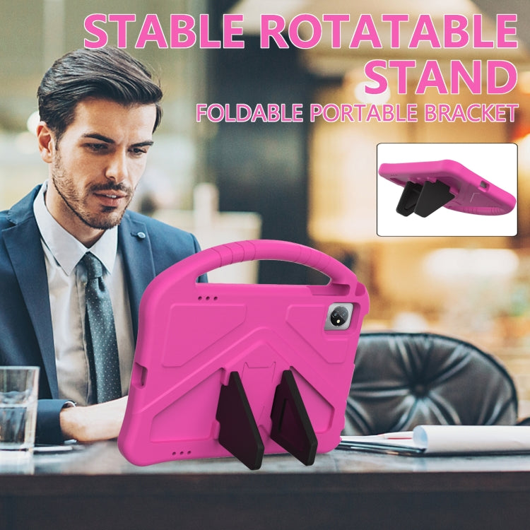 For Blackview Tab 8 2020 EVA Shockproof Tablet Case with Holder(Rose Red) - Others by PMC TechLife | Online Shopping South Africa | PMC TechLife