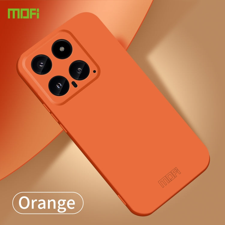 For Xiaomi 14 MOFI Qin Series Skin Feel All-inclusive PC Phone Case(Orange) - 14 Cases by MOFI | Online Shopping South Africa | PMC Jewellery