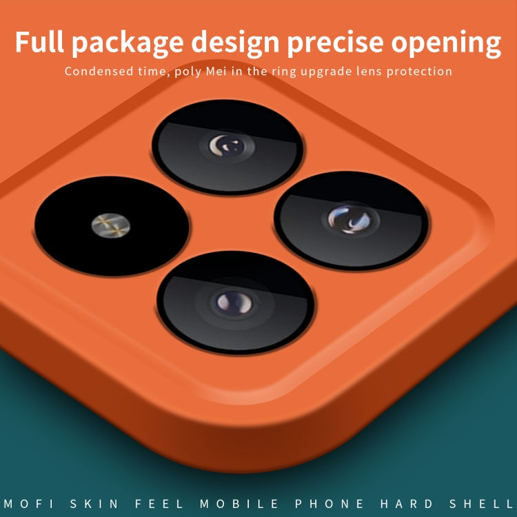 For Xiaomi 14 Pro MOFI Qin Series Skin Feel All-inclusive PC Phone Case(Orange) - 14 Pro Cases by MOFI | Online Shopping South Africa | PMC Jewellery