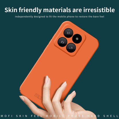 For Xiaomi 14 Pro MOFI Qin Series Skin Feel All-inclusive PC Phone Case(Orange) - 14 Pro Cases by MOFI | Online Shopping South Africa | PMC Jewellery