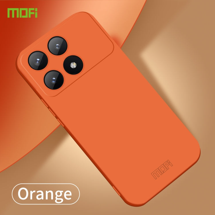 For Xiaomi Redmi K70E MOFI Qin Series Skin Feel All-inclusive PC Phone Case(Orange) - K70E Cases by MOFI | Online Shopping South Africa | PMC Jewellery