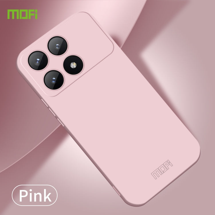 For Xiaomi Redmi K70E MOFI Qin Series Skin Feel All-inclusive PC Phone Case(Pink) - K70E Cases by MOFI | Online Shopping South Africa | PMC Jewellery