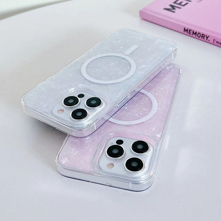 For iPhone 13 Pro Shell Texture MagSafe TPU Phone Case(Purple) - iPhone 13 Pro Cases by PMC TechLife | Online Shopping South Africa | PMC TechLife
