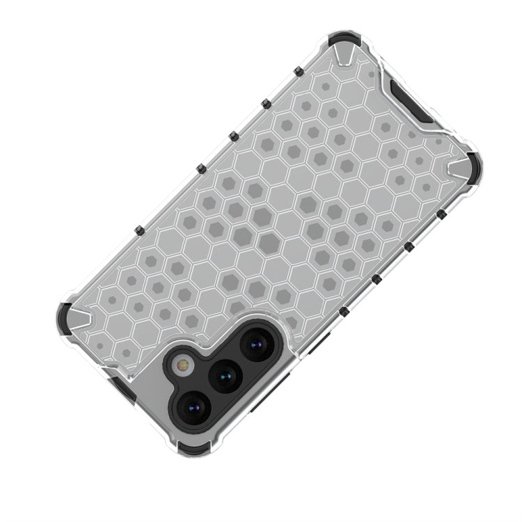 For Samsung Galaxy S24 5G Shockproof Honeycomb Phone Case(White) - Galaxy S24 5G Cases by PMC TechLife | Online Shopping South Africa | PMC TechLife