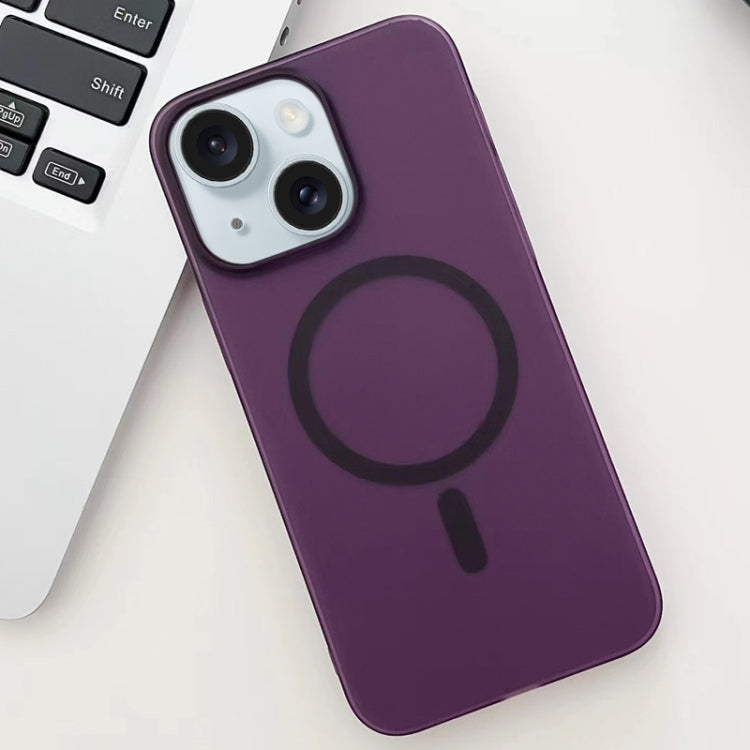 For iPhone 15 Ice Fog MagSafe PC Phone Case(Purple) - iPhone 15 Cases by PMC Jewellery | Online Shopping South Africa | PMC Jewellery