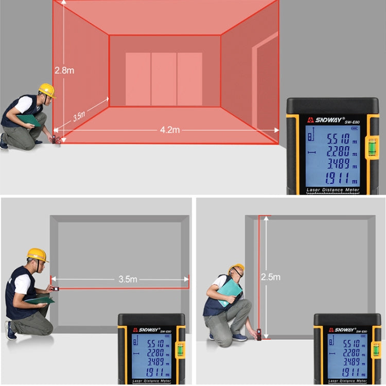 SNDWAY Handheld Laser Range Finder SW-E70 - Laser Rangefinder by SNDWAY | Online Shopping South Africa | PMC Jewellery | Buy Now Pay Later Mobicred