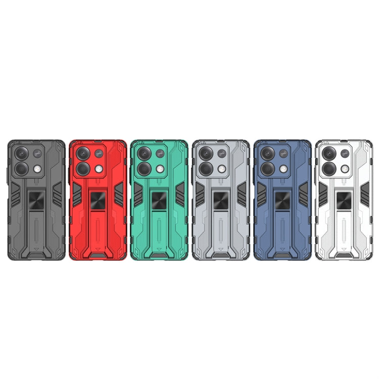 For Redmi Note 13 5G Supersonic Armor PC Hybrid TPU Phone Case(Red) - Note 13 Cases by PMC TechLife | Online Shopping South Africa | PMC TechLife | Buy Now Pay Later Mobicred