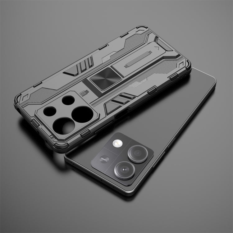 For Redmi Note 13 5G Supersonic Armor PC Hybrid TPU Phone Case(Grey) - Xiaomi Cases by PMC TechLife | Online Shopping South Africa | PMC TechLife | Buy Now Pay Later Mobicred