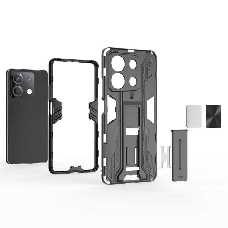For Redmi Note 13 5G Supersonic Armor PC Hybrid TPU Phone Case(Grey) - Xiaomi Cases by PMC TechLife | Online Shopping South Africa | PMC TechLife | Buy Now Pay Later Mobicred