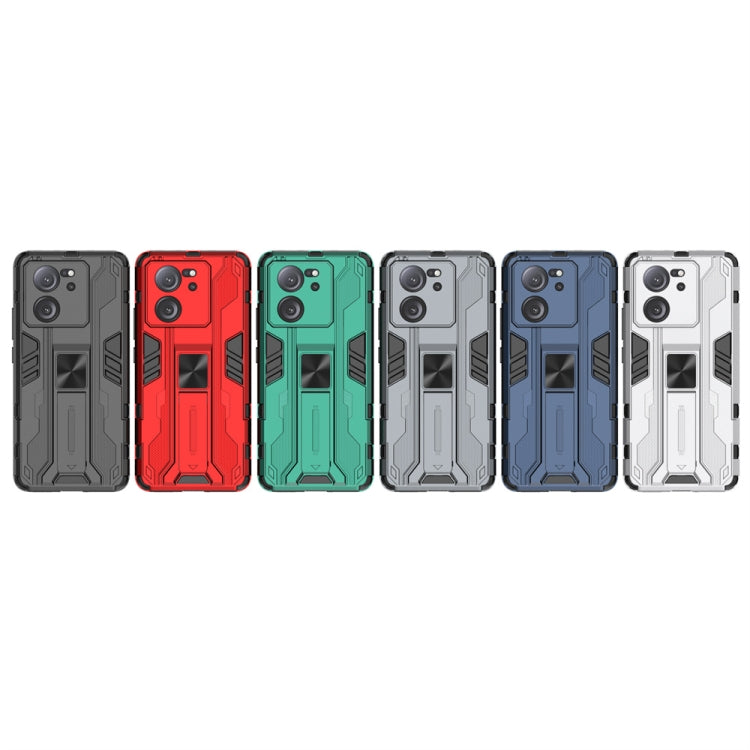 For Xiaomi 13T Supersonic Armor PC Hybrid TPU Phone Case(Red) - free shipping - PMC TechLife - Order now!