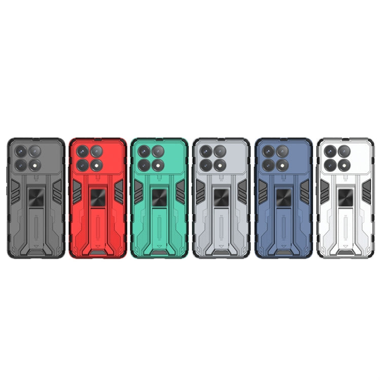 For Redmi K70 Supersonic Armor PC Hybrid TPU Phone Case(Grey) - Xiaomi Cases by PMC TechLife | Online Shopping South Africa | PMC TechLife | Buy Now Pay Later Mobicred