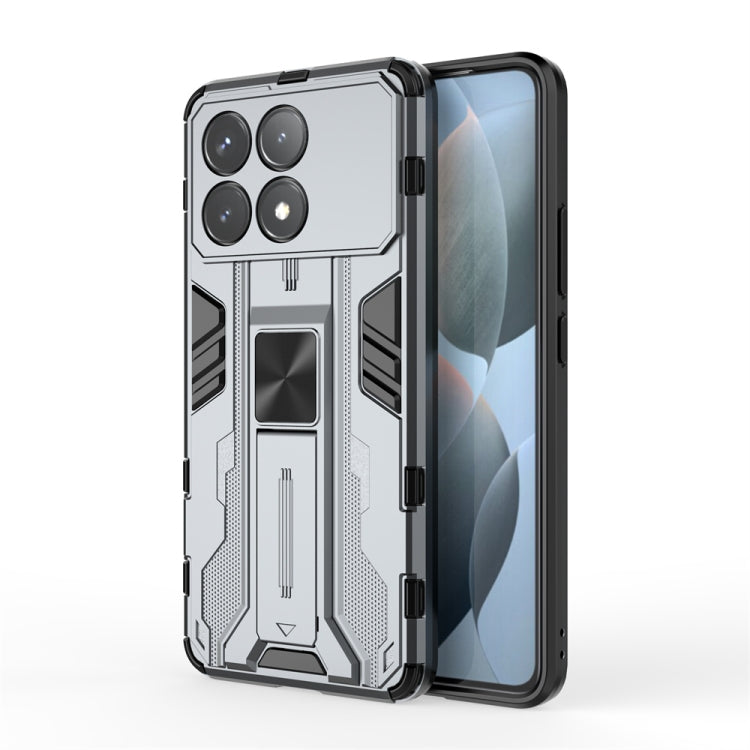 For Redmi K70 Pro Supersonic Armor PC Hybrid TPU Phone Case(Grey) - K70 Pro Cases by PMC Jewellery | Online Shopping South Africa | PMC Jewellery | Buy Now Pay Later Mobicred