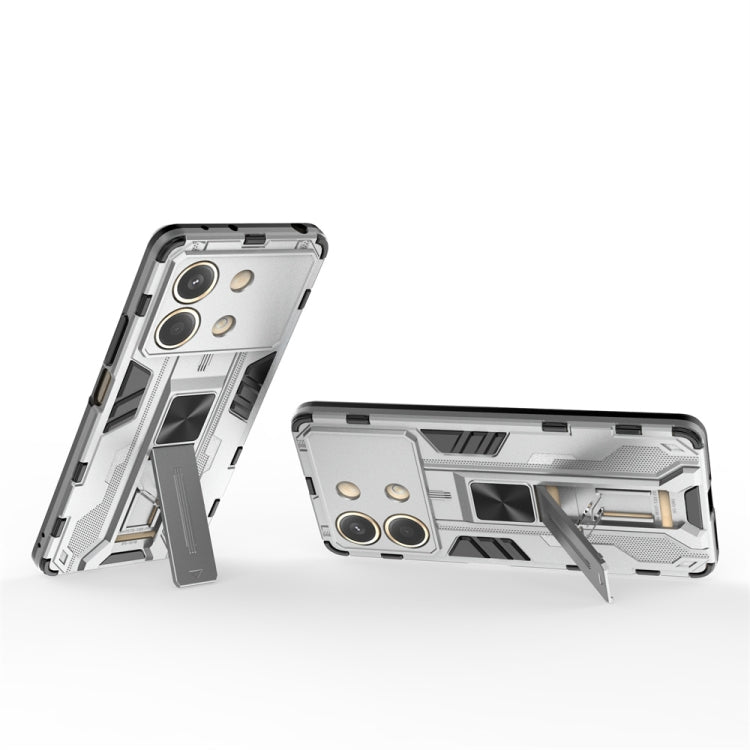 For Redmi Note 13R Pro Supersonic Armor PC Hybrid TPU Phone Case(Silver) - free shipping - PMC TechLife - Order now!