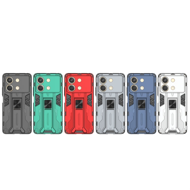 For Redmi Note 13R Pro Supersonic Armor PC Hybrid TPU Phone Case(Silver) - free shipping - PMC TechLife - Order now!