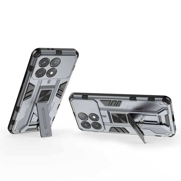For Xiaomi Poco X6 Pro Supersonic Armor PC Hybrid TPU Phone Case(Grey) - free shipping - PMC TechLife - Order now!