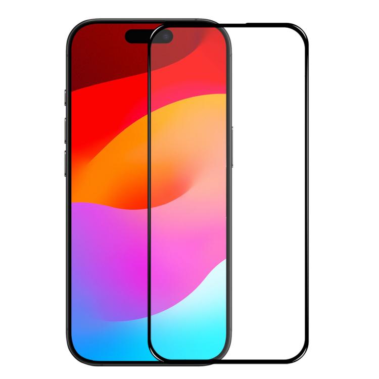 For iPhone 17 Pro NORTHJO A++ Screen Protector Full Glue Silk Printing Tempered Glass Film(Black) - iPhone 17 Pro Tempered Glass by NORTHJO | Online Shopping South Africa | PMC TechLife | Buy Now Pay Later Mobicred