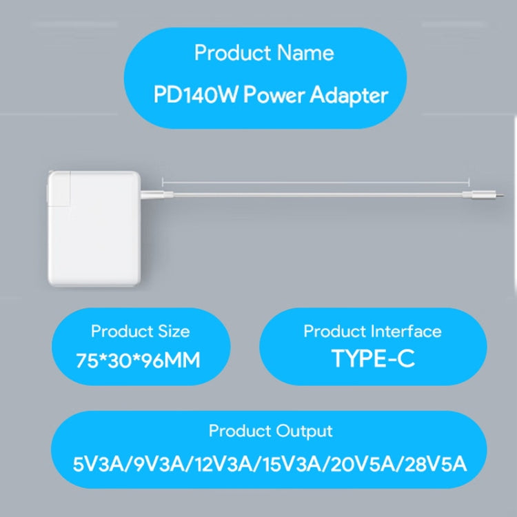 PD3.1 140W USB-C PD Laptop Power Adapter for Apple M1 / M2 MacBook Series EU Plug - free shipping - PMC Jewellery - Order now!