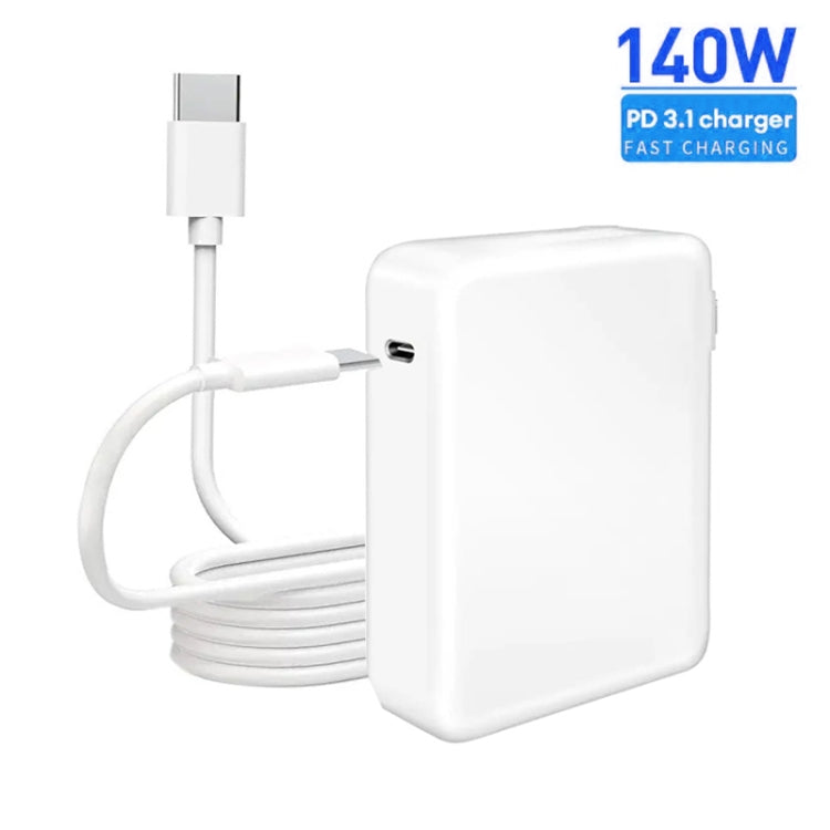 PD3.1 140W USB-C PD Laptop Power Adapter + 2m 5A USB-C to USB-C Data Cable UK Plug - Cable & Adapter by PMC Jewellery | Online Shopping South Africa | PMC Jewellery | Buy Now Pay Later Mobicred