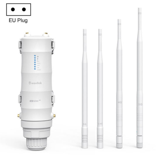 WAVLINK WN572HE4D AC1200 4G LTE WiFi Dual Band 4 Detachable Antennas Router, Plug:EU Plug - Wireless Routers by WAVLINK | Online Shopping South Africa | PMC Jewellery | Buy Now Pay Later Mobicred