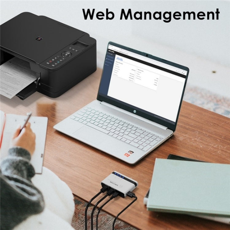 WAVLINK NU516U1 USB2.0 Wireless Printer Server With 10 / 100Mbps LAN / Bridge WiFi(EU Plug) - Power Adapter by WAVLINK | Online Shopping South Africa | PMC TechLife | Buy Now Pay Later Mobicred