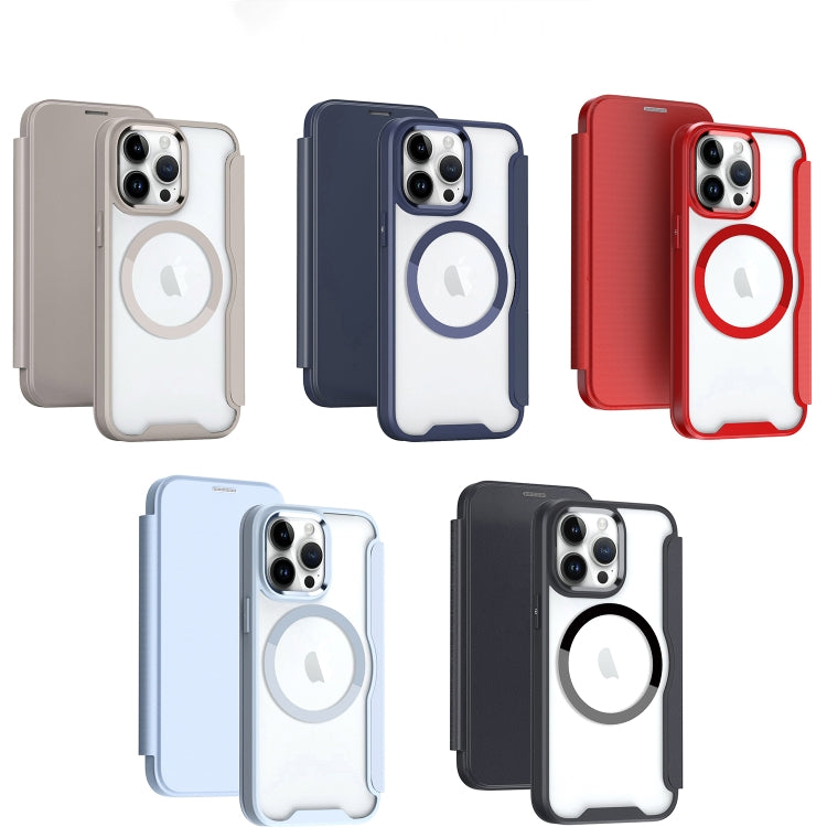 For iPhone 11 Pro Max RFID Blocking Adsorption Flip MagSafe Leather Phone Case(Purple) - free shipping - PMC TechLife - Order now!