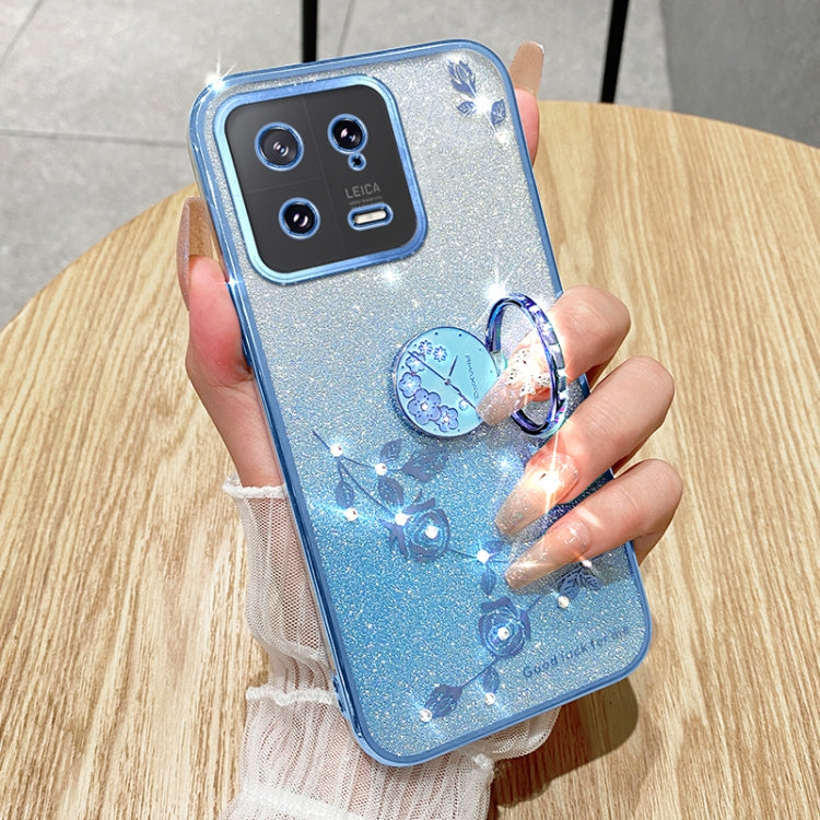 For Xiaomi 13 Gradient Glitter Immortal Flower Ring All-inclusive Phone Case(Pink) - 13 Cases by PMC TechLife | Online Shopping South Africa | PMC TechLife | Buy Now Pay Later Mobicred
