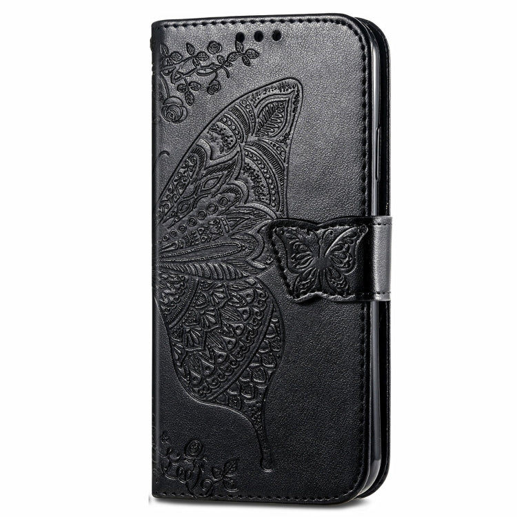For Blackview A96 Butterfly Love Flower Embossed Leather Phone Case(Black) - More Brand by PMC TechLife | Online Shopping South Africa | PMC TechLife