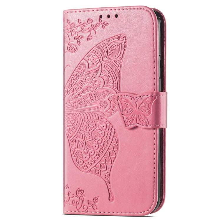 For Blackview A96 Butterfly Love Flower Embossed Leather Phone Case(Pink) - More Brand by PMC Jewellery | Online Shopping South Africa | PMC Jewellery