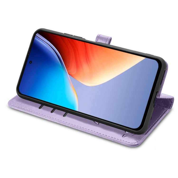 For Blackview A96 Cat and Dog Embossed Leather Phone Case(Purple) - free shipping - PMC TechLife - Order now!