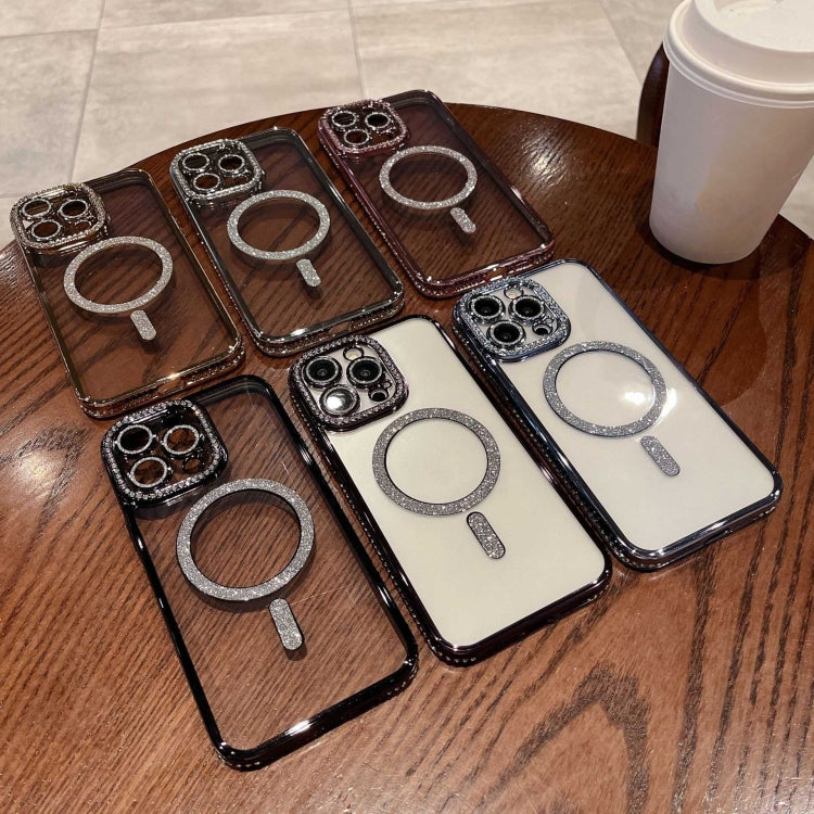 For iPhone 16 Diamond Plated MagSafe TPU Phone Case(Silver) - iPhone 16 Cases by PMC TechLife | Online Shopping South Africa | PMC TechLife | Buy Now Pay Later Mobicred