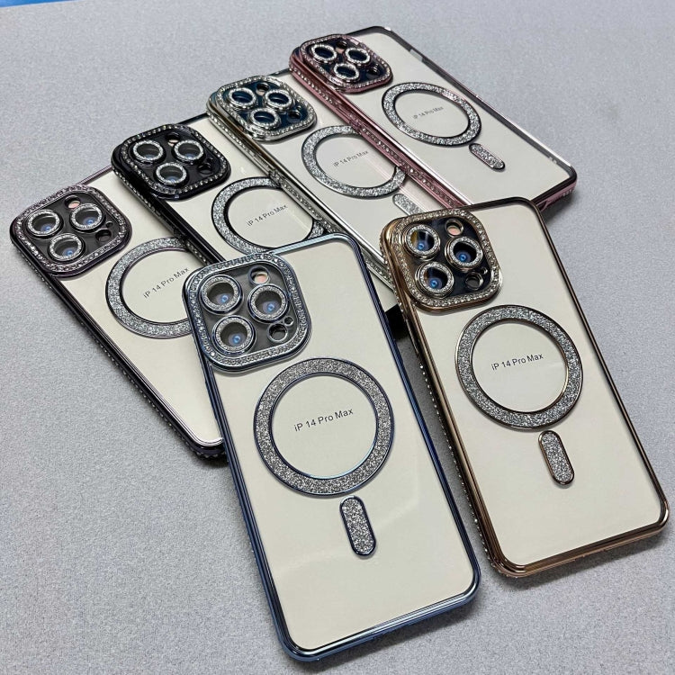 For iPhone 16e Diamond Plated MagSafe TPU Phone Case(Silver) - iPhone 16e Cases by PMC TechLife | Online Shopping South Africa | PMC TechLife | Buy Now Pay Later Mobicred