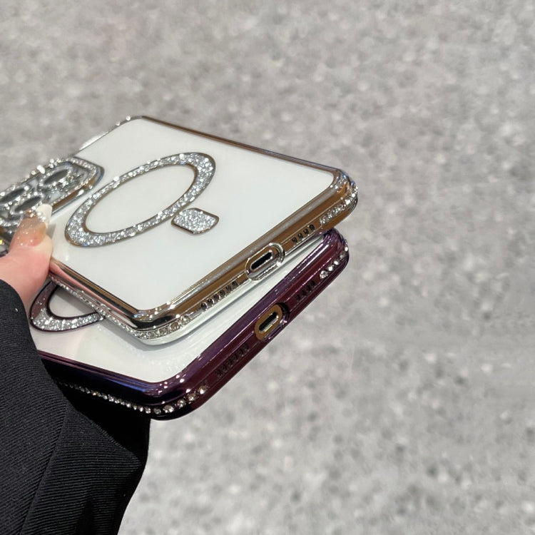 For iPhone 13 Diamond Plated MagSafe TPU Phone Case(Purple) - free shipping - PMC TechLife - Order now!