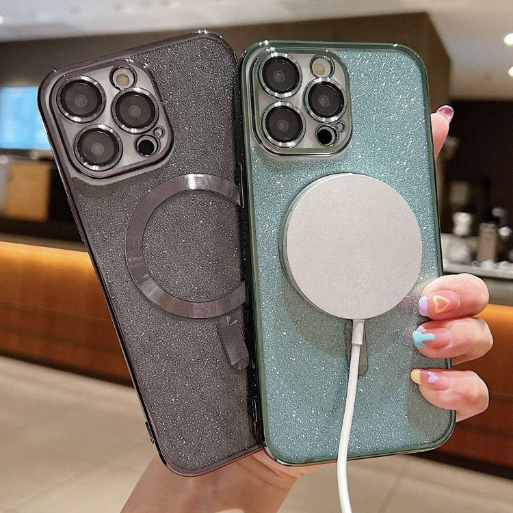 For iPhone 11 MagSafe Glitter Electroplating TPU Phone Case(Silver) - iPhone 11 Cases by PMC TechLife | Online Shopping South Africa | PMC TechLife
