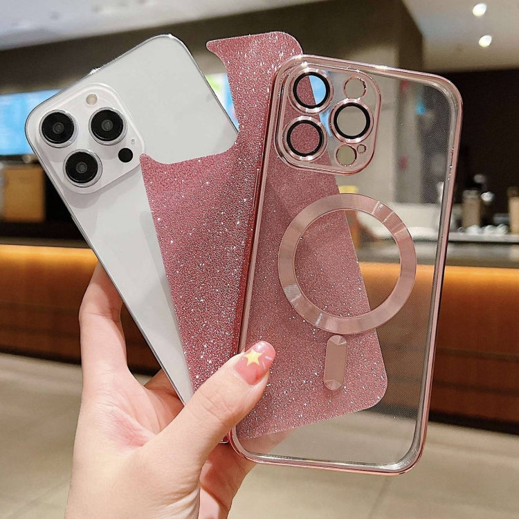 For iPhone 16 Pro Max Glitter Electroplating MagSafe TPU Phone Case(Red) - iPhone 16 Pro Max Cases by PMC TechLife | Online Shopping South Africa | PMC TechLife | Buy Now Pay Later Mobicred