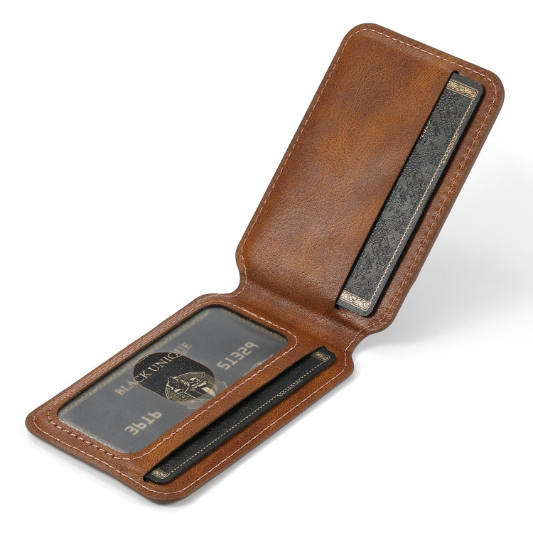 For Samsung Galaxy S23 5G Suteni H15 MagSafe Oil Eax Leather Detachable Wallet Back Phone Case(Brown) - Galaxy S23 5G Cases by Suteni | Online Shopping South Africa | PMC Jewellery