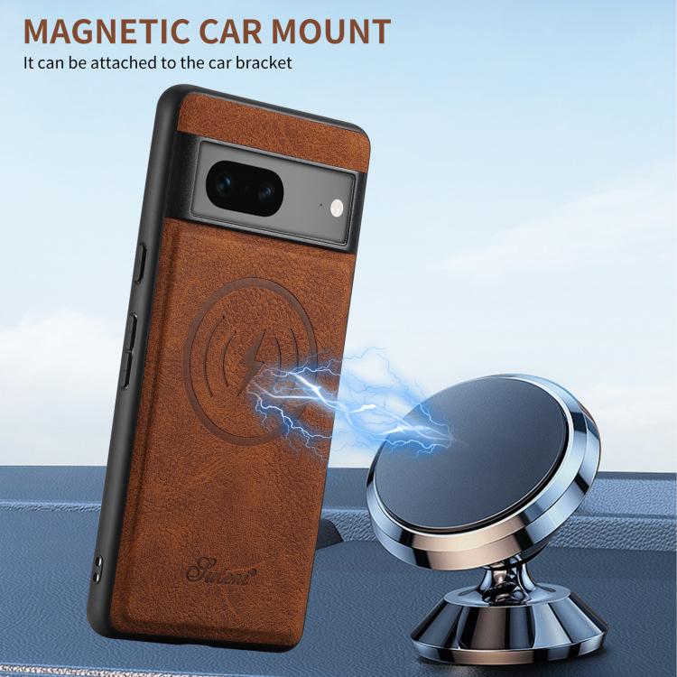 For Google Pixel 6 Suteni H16 Litchi Texture Leather Detachable Wallet Back Phone Case(Blue) - Google Cases by Suteni | Online Shopping South Africa | PMC TechLife | Buy Now Pay Later Mobicred